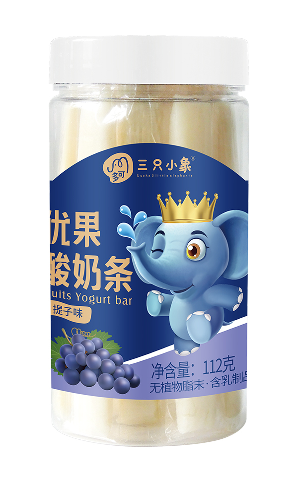  多可三只小象優(yōu)果酸奶條 提子味