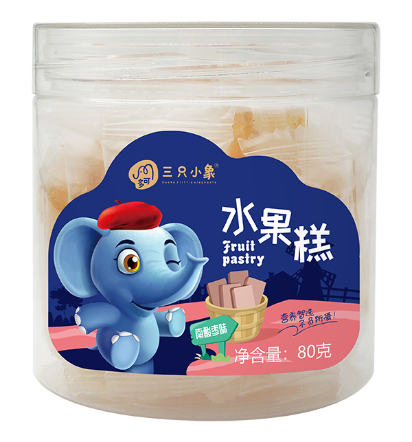  多可三只小象水果糕 南酸棗味