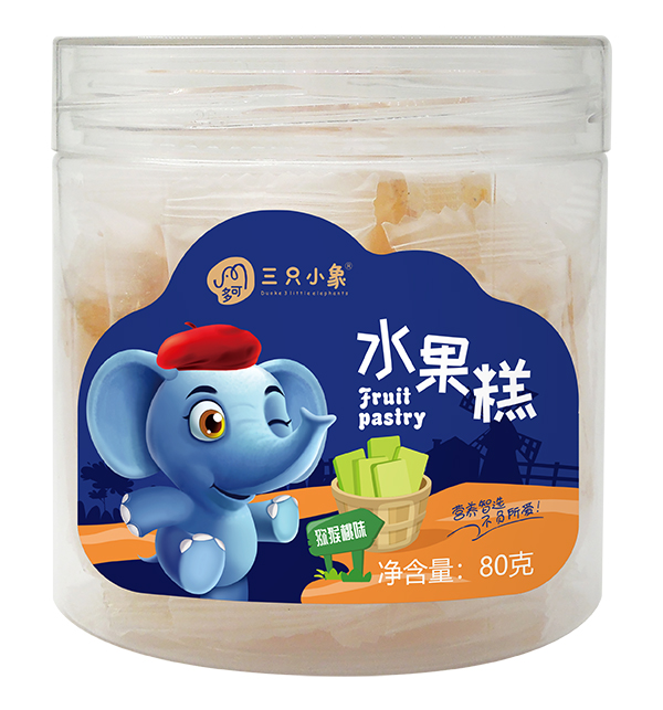  多可三只小象水果糕 獼猴桃味