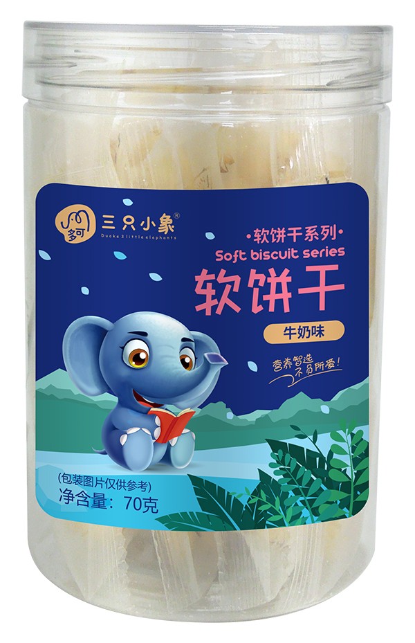  多可三只小象軟餅干