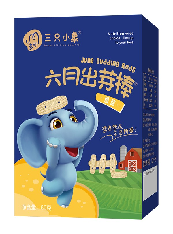  多可三只小象六月出芽棒 原味