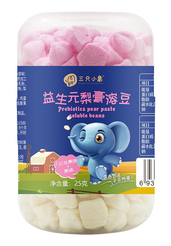  多可三只小象梨膏溶豆 火龍果+原味