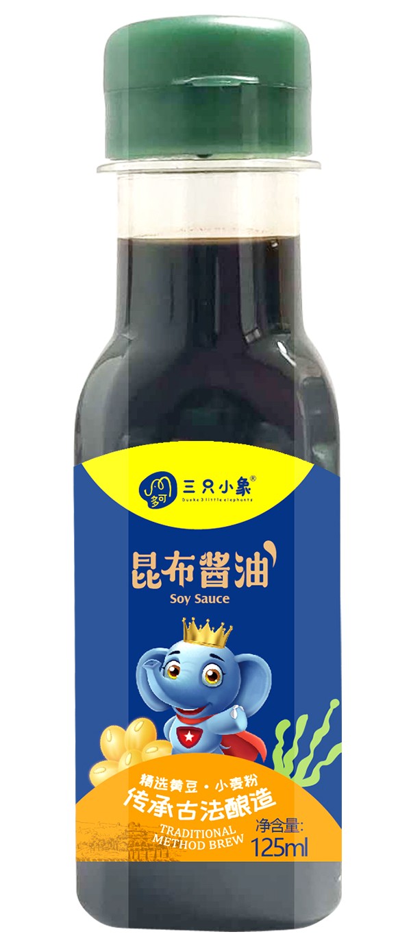  多可三只小象昆布醬油