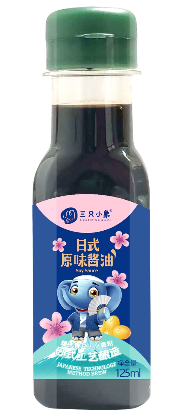  多可三只小象日式原味醬油