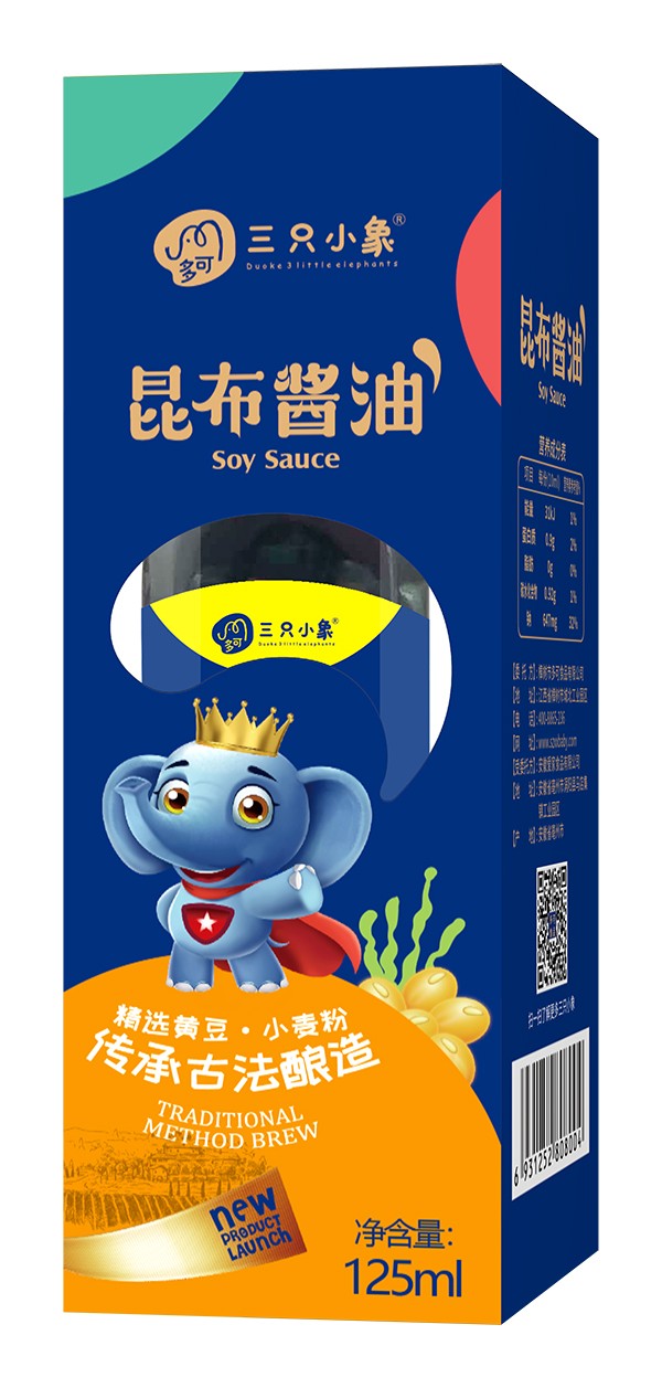  多可三只小象昆布醬油 盒裝
