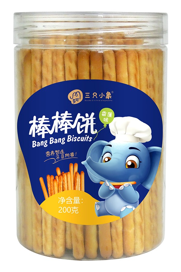  多可三只小象棒棒餅 香蕉味