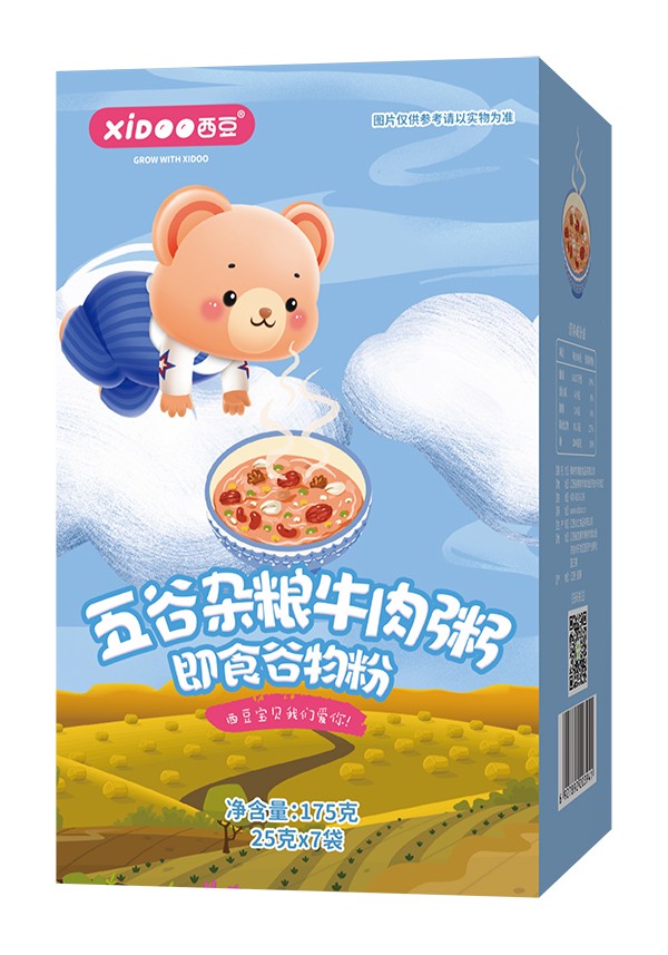  西豆 五谷杂粮牛肉粥