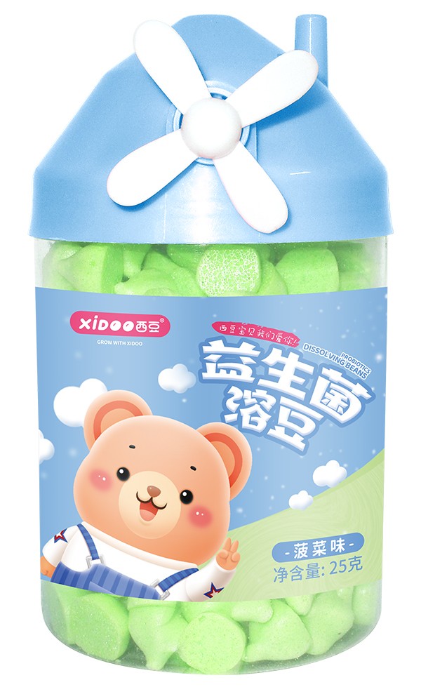  西豆 益生菌溶豆 菠菜味