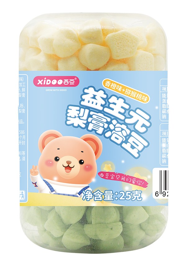  西豆 梨膏溶豆 香橙+獼猴桃