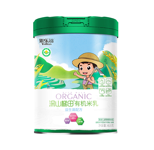  雅樂滋深山梯田有機(jī)米乳 益生菌配方 聽裝