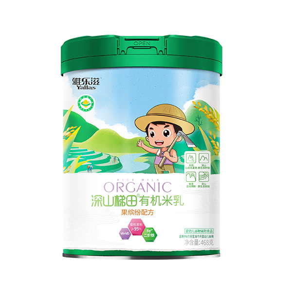  雅樂滋深山梯田有機(jī)米乳 果繽紛配方 聽裝
