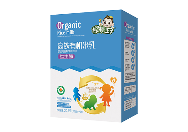  櫻桃王子高鐵有機米乳 益生菌 盒裝