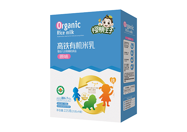  櫻桃王子高鐵有機米乳 原味 盒裝