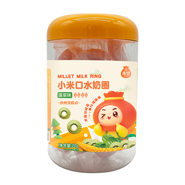  禾兜小米口水奶圈 菠菜味