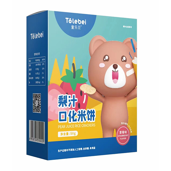童樂貝梨汁口化米餅 草莓味