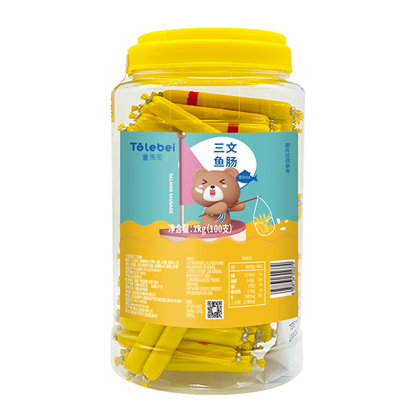  童乐贝三文鱼肠1kg