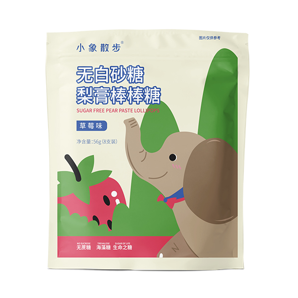 小象散步无白砂糖梨膏棒棒糖 草莓味.jpg