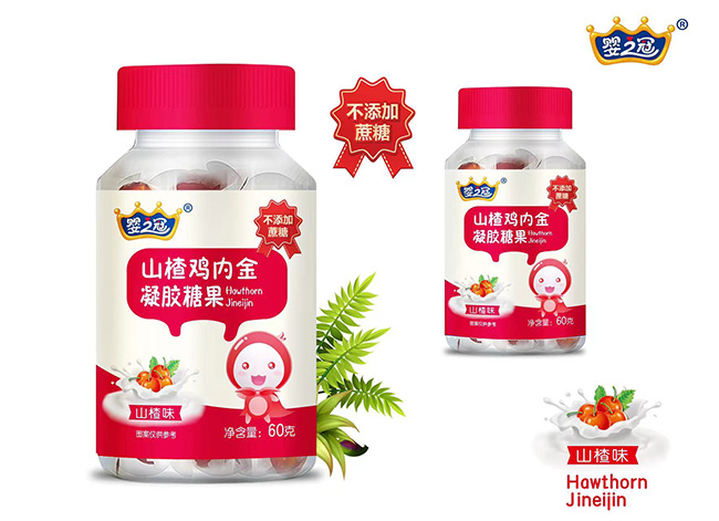  嬰之冠山楂雞內(nèi)金凝膠糖果-山楂味