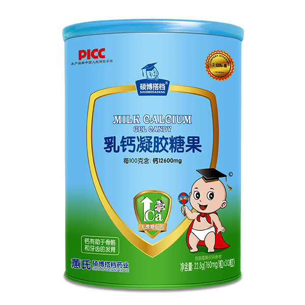  碩博搭檔凝膠糖果桶裝-乳鈣