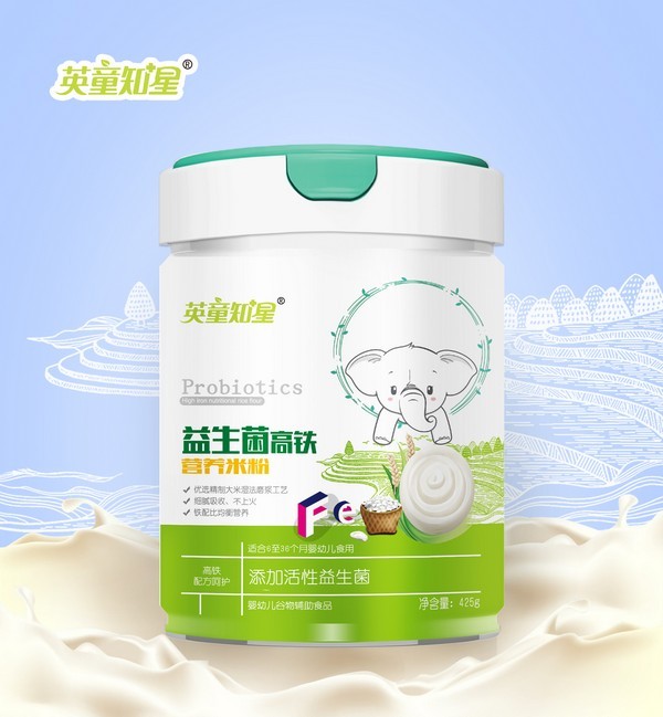  英童知星益生菌高鐵營養(yǎng)米粉
