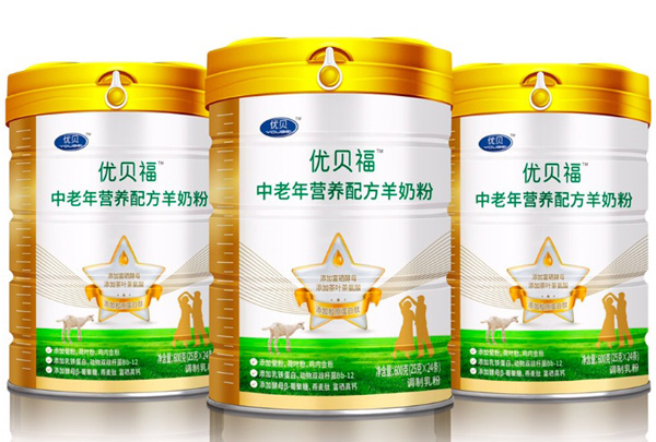  優(yōu)貝福中老年營養(yǎng)配方羊奶粉1