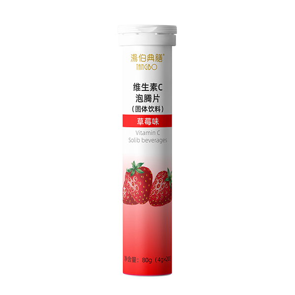 湯伯典膳維生素C泡騰片-草莓味