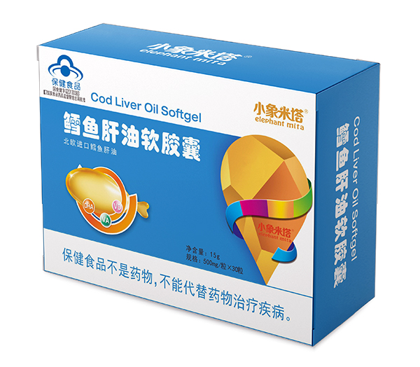  小象米塔牌鱈魚(yú)肝油軟膠囊