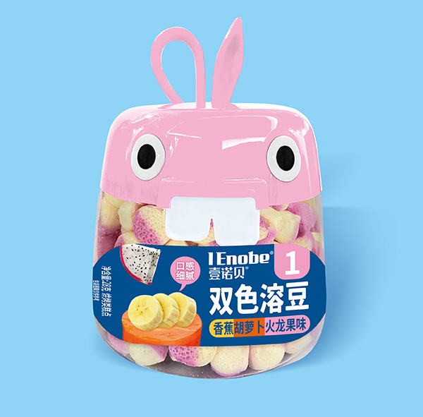  壹諾貝雙色溶豆-香蕉胡蘿卜火龍果味