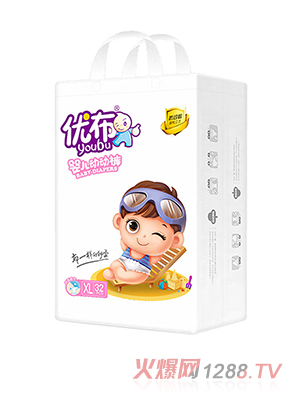 優(yōu)布嬰兒動(dòng)動(dòng)褲柔軟超薄干爽吸水量大無(wú)異味防漏尿尿不濕