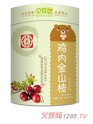 熊長(cháng)泰貝特聰雞內金山楂固體飲料