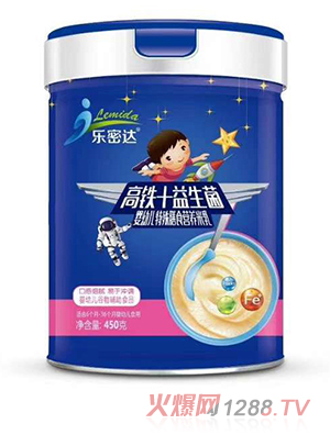樂(lè )密達高鐵+益生菌嬰幼兒特殊膳食營(yíng)養米乳