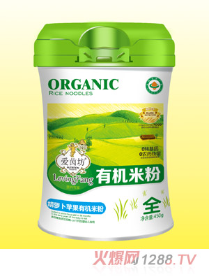 愛(ài)茵坊胡蘿卜蘋(píng)果有機米粉（腰型罐裝）