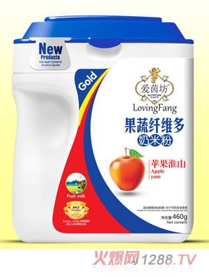 愛(ài)茵坊蘋(píng)果淮山果蔬纖維多奶米粉桶裝