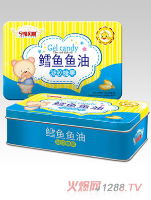 今福貝健鱈魚(yú)魚(yú)油凝膠糖果