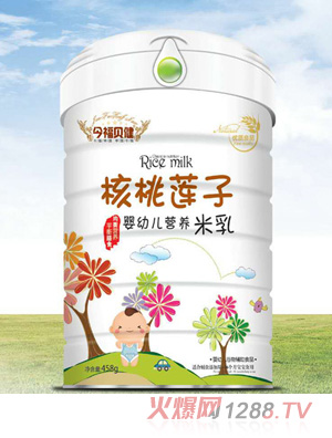 今福貝健嬰幼兒營(yíng)養米乳聽(tīng)裝（核桃蓮子）
