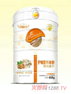 今福貝健護暢營(yíng)養米粉-核桃蓮子罐裝