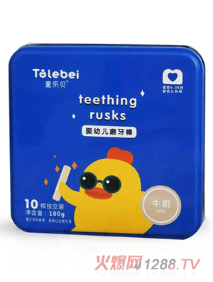 童樂(lè )貝嬰幼兒磨牙棒牛奶