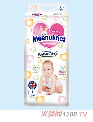 Meenukries英幫紙尿褲L40