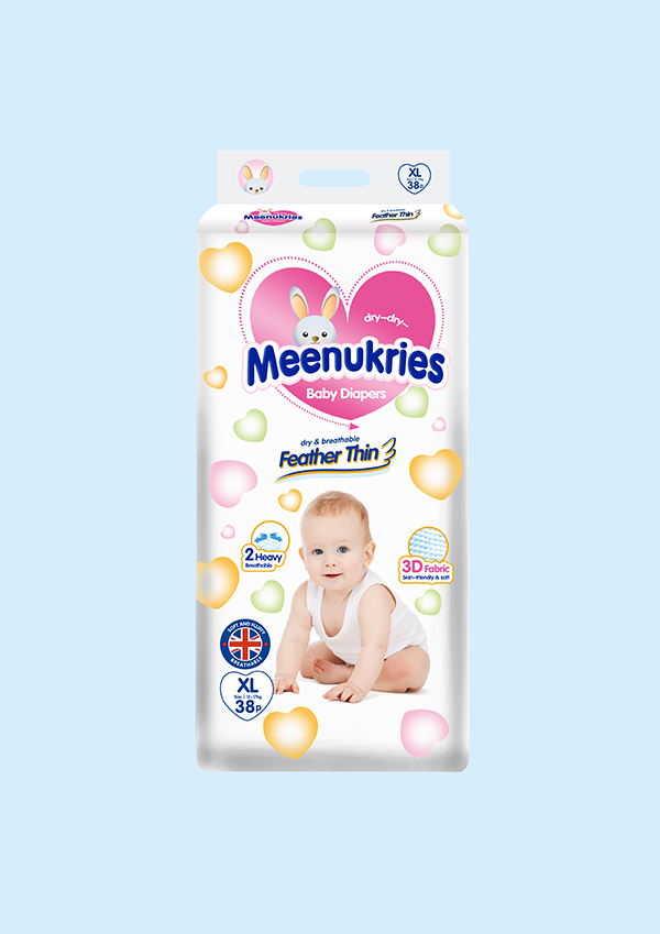  Meenukries英幫紙尿褲XL38