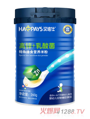漢培仕高鋅+乳酸菌特殊膳食營(yíng)養米粉