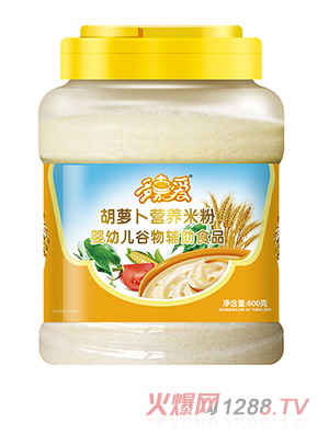 多嘉愛(ài)營(yíng)養米粉桶裝 胡蘿卜