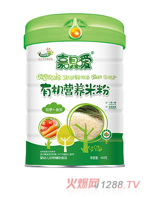 嘉唄噯有機營(yíng)養米粉聽(tīng)裝 胡蘿卜番茄