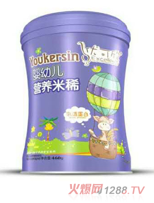 優(yōu)可欣嬰幼兒營(yíng)養米稀益生元-鐵鋅鈣-乳清蛋-混合果蔬白配方（罐裝）