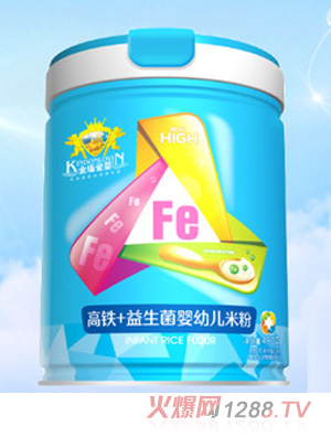 金盾愛(ài)嬰高鋅+乳酸菌-高鈣+高鐵-高鈣+益生元-高鐵+益生菌嬰幼兒米粉