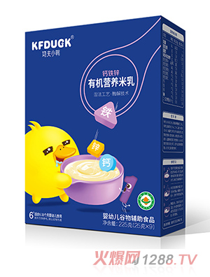 功夫小鴨有機營(yíng)養米乳-鈣鐵鋅