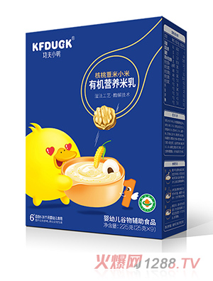 功夫小鴨有機營(yíng)養米乳-核桃薏米小米
