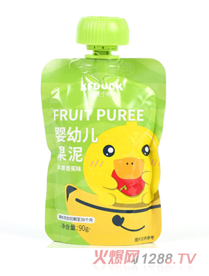 功夫小鴨嬰幼兒果泥-蘋(píng)果香蕉味