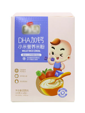 嬰兒米粉益生菌米粉高鐵多維米糊輔食谷物寶寶粥果蔬胡蘿卜代加工4