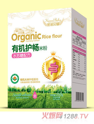 金諾貝嬰有機護暢米粉-水蘇糖配方盒裝