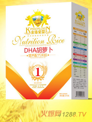 金盾愛嬰野生核桃玉米粗糧雞肉高蛋白鐵鋅鈣蛋黃DHA胡蘿卜五谷燕麥益腸益生元健胃配方米粉225g